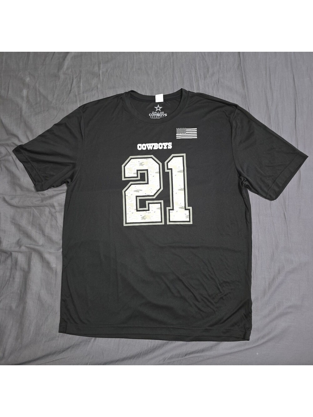 Dallas Cowboys Authentic Elliott 21 Jersey Shirt Size XL Black And Camo